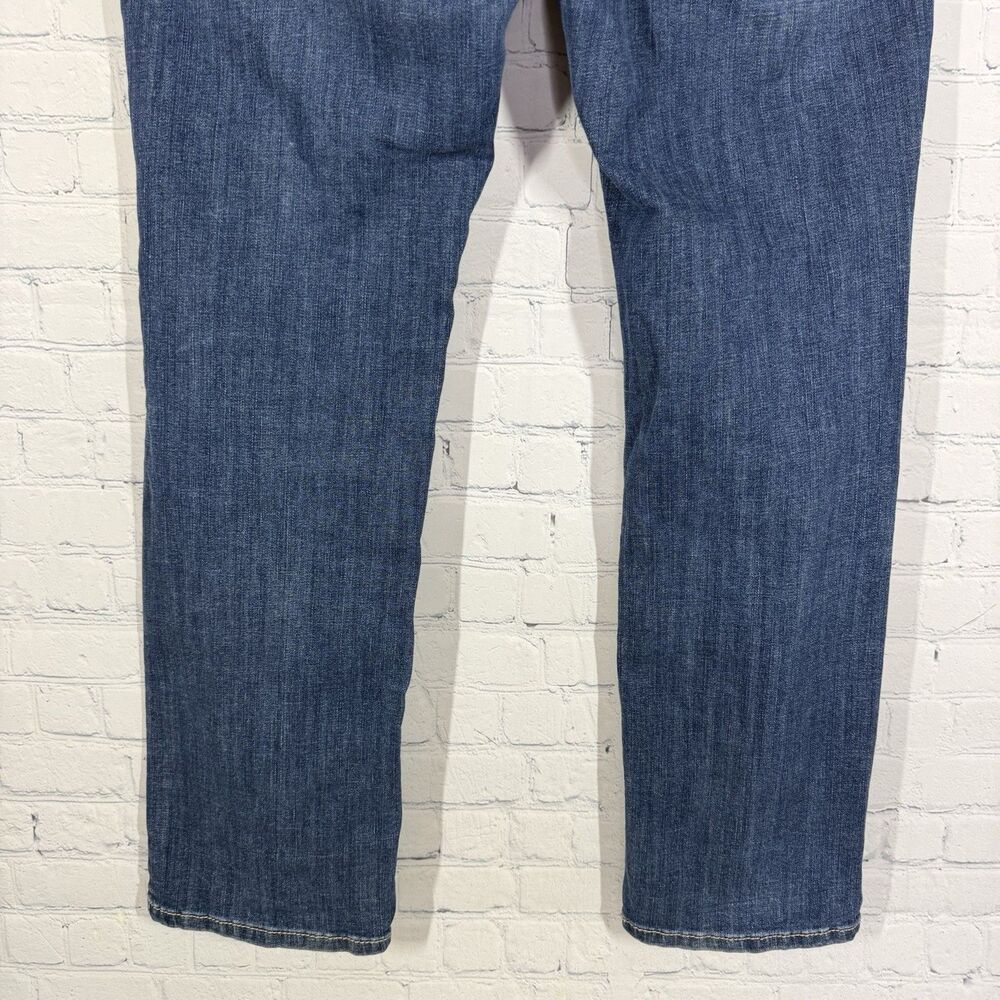 Ariat Real Denim Jeans 33 Blue Western Cowgirl Mid Rise Straight Waistband - Picture 11 of 16